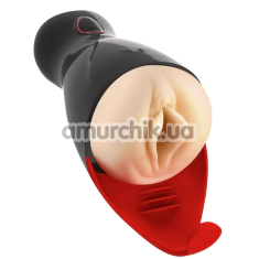 Мастурбатор с вибрацией Real Body Real Sucking Pussy 2, телесный - Фото №1
