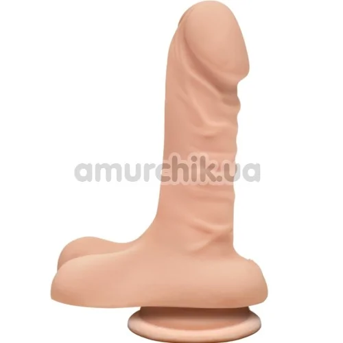 Фаллоимитатор The D Dual Density Super D 6 Inch With Balls, телесный - Фото №1