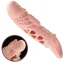 Насадка на пенис с вибрацией Pretty Love Penis Sleeve Cecelia, телесная - Фото №7
