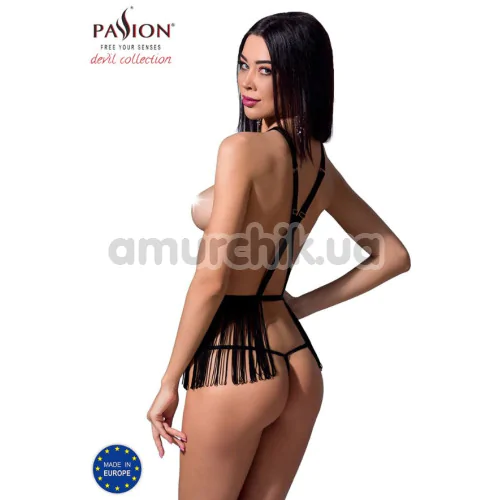 Комплект Passion Free Your Senses Indra Set, чорний: портупея + трусики-стрінги