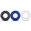 Набір ерекційних кілець Power Plus Cock Ring Series Triple Donut Ring Set, 3 шт - Фото №2