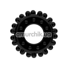 Ерекційне кільце Power Plus Cock Ring Series LV1433, чорне - Фото №1