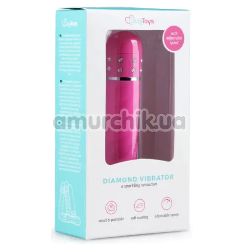 Вібратор Easy Toys Love Diamond Vibrator ребристий, рожевий