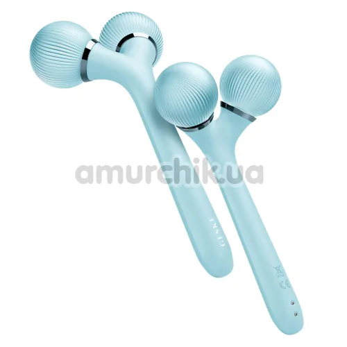Ультразвуковий масажер Geske Sonic Facial & Body Roller 4 in 1, бірюзовий