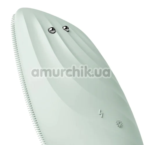 Щетка для лица Geske Sonic Thermo Facial Brush & Face-Lifter 8 in 1, зеленая