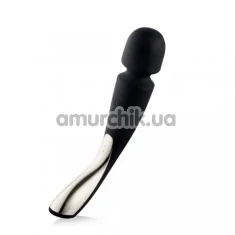 Універсальний масажер Lelo Smart Wand Medium Black (Лело Смарт Ванд), середній чорний - Фото №1
