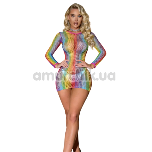 Платье Star Night Sexy Mesh Colourful Mini Dress, разноцветное