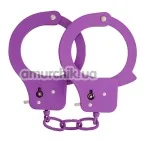 Наручники BondX Metal Handcuffs, фіолетові - Фото №1