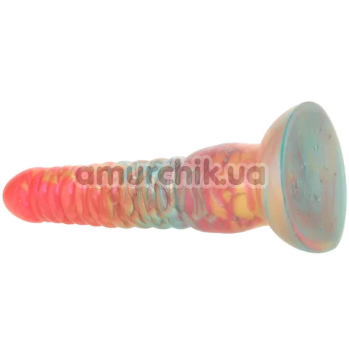 Фаллоимитатор Colours Stacked 6, красно-золотой