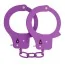 Наручники BondX Metal Handcuffs, фиолетовые - Фото №1