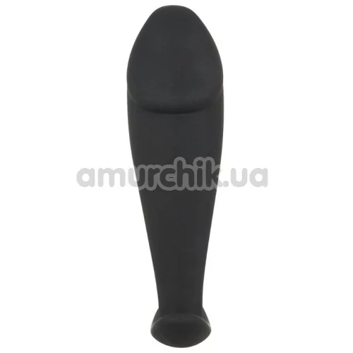 Анальная пробка Black Velvets Silicone Plug, черная