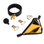 Кляп-маска Lockink Punker Muzzle Ball Gag Kit, бронзовый - Фото №4