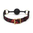 Кляп Liebe Seele Victorian Garden Breathable Silicone Ball Gag, червоно-чорний - Фото №3
