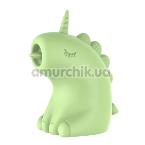 Симулятор орального сексу для жінок з вібрацією Univibe Sexy Unicorn, салатовий