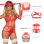 Боди Star Night Love Affair Lace Bodysuit, красное - Фото №7