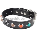 Нашийник Behave! Luxury Fetish Collar With Thorns, чорний - Фото №1