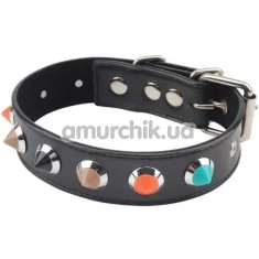 Нашийник Behave! Luxury Fetish Collar With Thorns, чорний - Фото №1