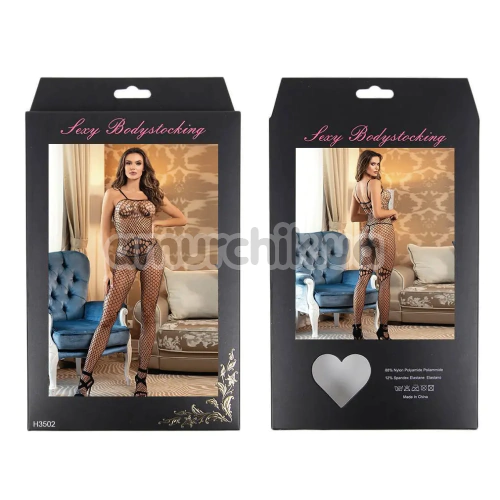 Комбинезон Star Night Triangle Net Bodystocking, черный
