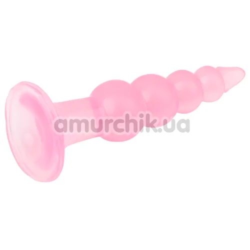 Анальная пробка Hi-Rubber Bumpy Butt Plug, розовая