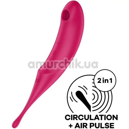 Симулятор орального секса для женщин с вибрацией Satisfyer Twirling Pro, розовый