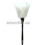 Перышко для ласк DS Fetish Soft Feather Tickler, белое - Фото №1