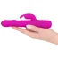 Вибратор с ротацией XouXou Rotating Pearl Rabbit Vibrator, розовый - Фото №6