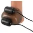 Насадка на мошонку з вібрацією Stimulation Ball Sleeve With Vibration, чорна - Фото №4