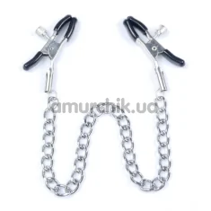 Затискачі для сосків Boss Series Fetish Exclusive Nipple Clamps No.7, срібні - Фото №1