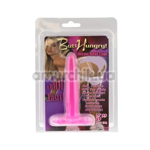 Анальная пробка Butt Hungry Silicon Anal Tool, розовая