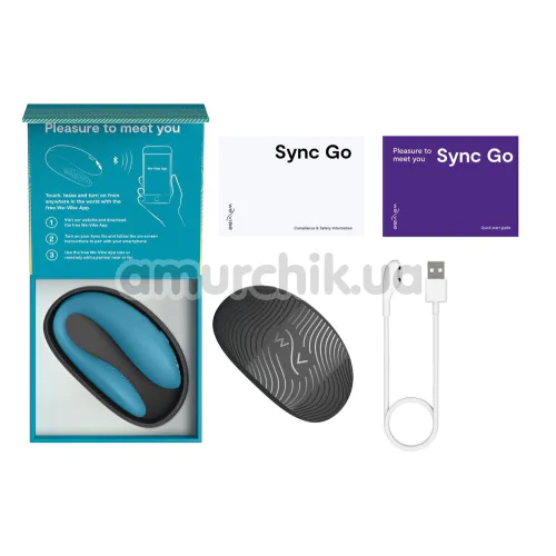 Вібратор We-Vibe Sync Go (ві вайб сінк гоу бірюзовий)