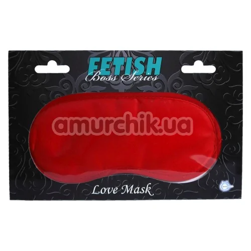 Маска Boss Series Fetish Love Mask, красная