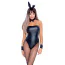 Костюм зайчика Cottelli Costumes Bunny Set, черный: боди + ушки + чокер + манжеты - Фото №1