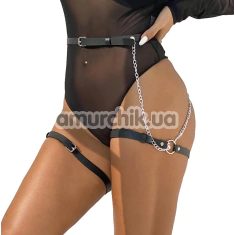 Гартери Star Night Leg Chain Body Harness, чорні - Фото №1