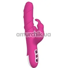 Вибратор с ротацией Khalifa Rabbit Vibrator, розовый - Фото №1