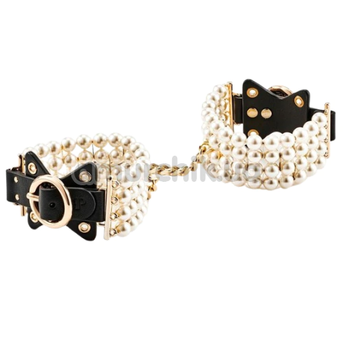 Фиксаторы для рук Guilty Pleasure Soiree Pearl Handcuffs, черно-золотые