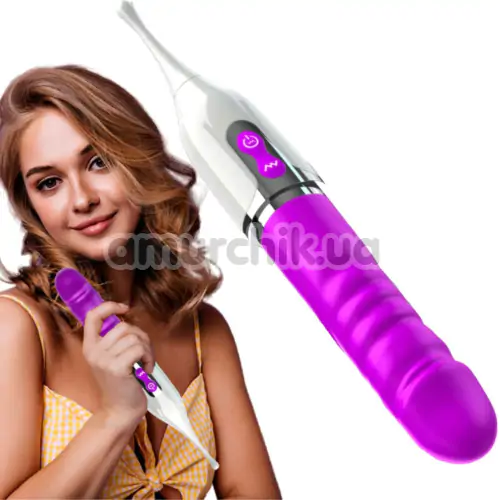 Вібратор Clitoris and Vaginal Stimulator, фіолетовий