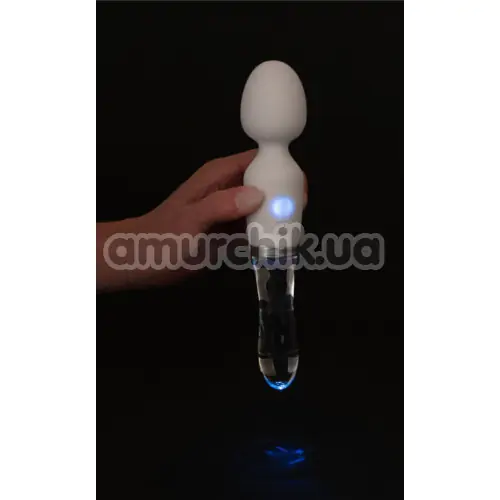 Универсальный вибромассажер Liaison Wand LED Vibrator, белый