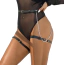 Гартеры Star Night Leg Chain Body Harness, черные - Фото №1