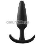 Анальная пробка Fantasstic Smooth Anal Plug Small, черная - Фото №1