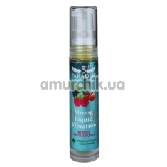 Збуджуючий гель з ефектом вібрації 5th Paradise Strong Liquid Vibration Berries, 10 мл - Фото №1