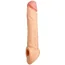 Насадка на пенис Loveshop Pleasure Extender Cyberskin Penis Extension с рельефным стволом, телесная - Фото №1