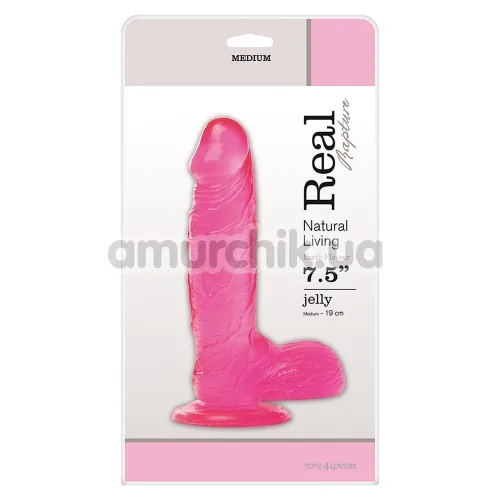 Фаллоимитатор Real Rapture Earth Flavour 7.5, розовый