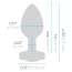 Анальная пробка с вибрацией B-Vibe Vibrating Jewel Plug L/XL, синяя - Фото №12