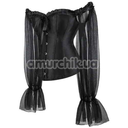 Корсет Star Night Off Shoulder Long Sleeves Corset, черный