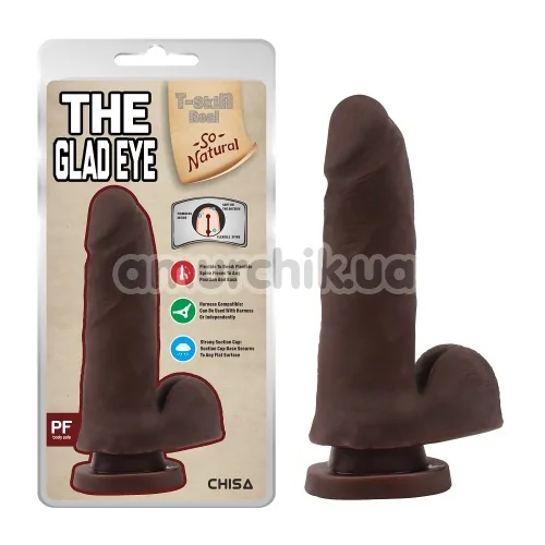 Фаллоимитатор T-skin ReaL The Glad Eye, коричневый