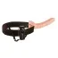 Полый страпон 10 Inch Vibrating Hollow Strap-On, телесный - Фото №1