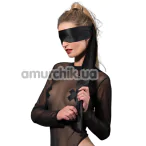 Пов'язка на очі Guilty Pleasure Premium Collection Satin Blindfold, чорна - Фото №1