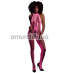 Комбинезон Ouch! Bodystocking With Halterneck Glow In The Dark, розовый - Фото №1