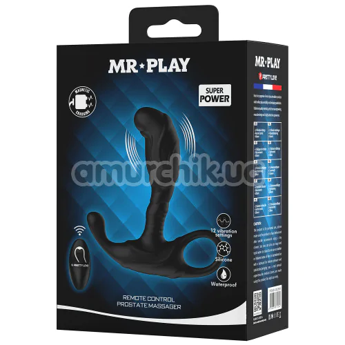 Вібростимулятор простати MR Play Remote Control Prostate Massager, чорний