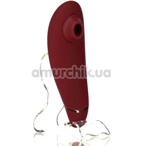 Симулятор орального секса для женщин Womanizer Premium 2, бордовый